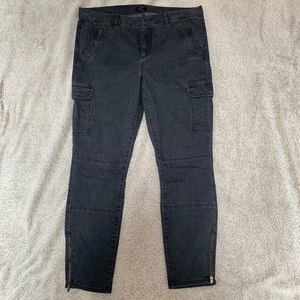 LOFT - Skinny Cargo Pants - Khaki Blue